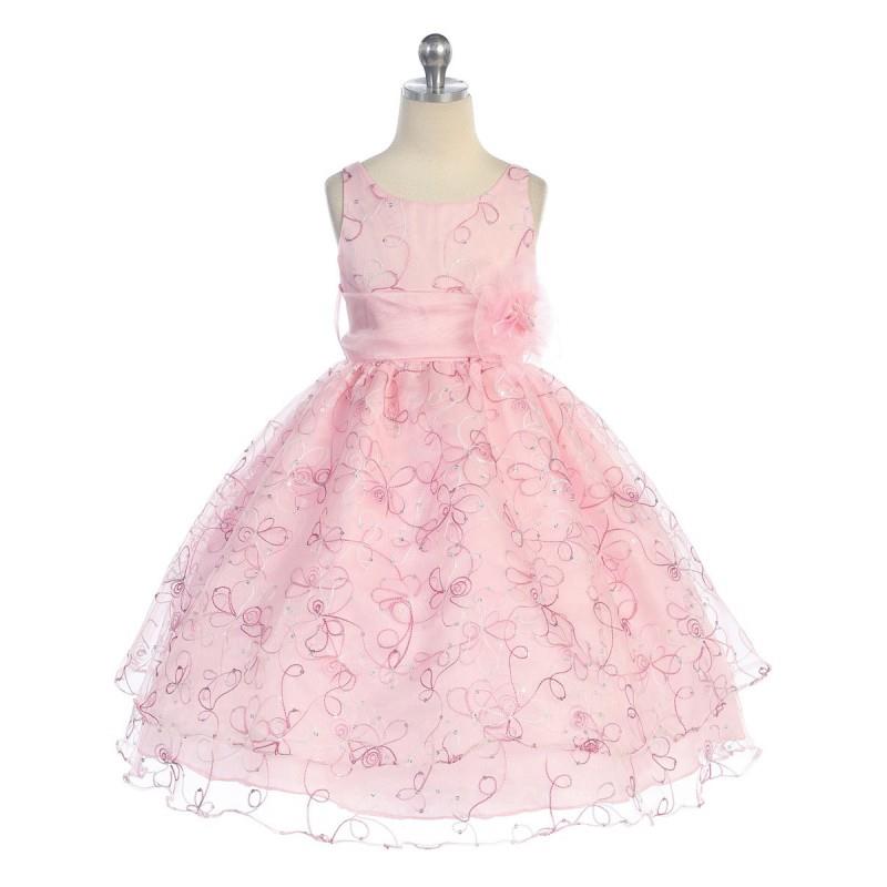 My Stuff, Pink Two Layer Embroidered Organza Dress Style: D736 - Charming Wedding Party Dresses|Uniq