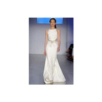 Jim Hjelm Fall 2015 Dress 2 - Jim Hjelm White Sheath Full Length Fall 2015 Sleeveless - Rolierosie O