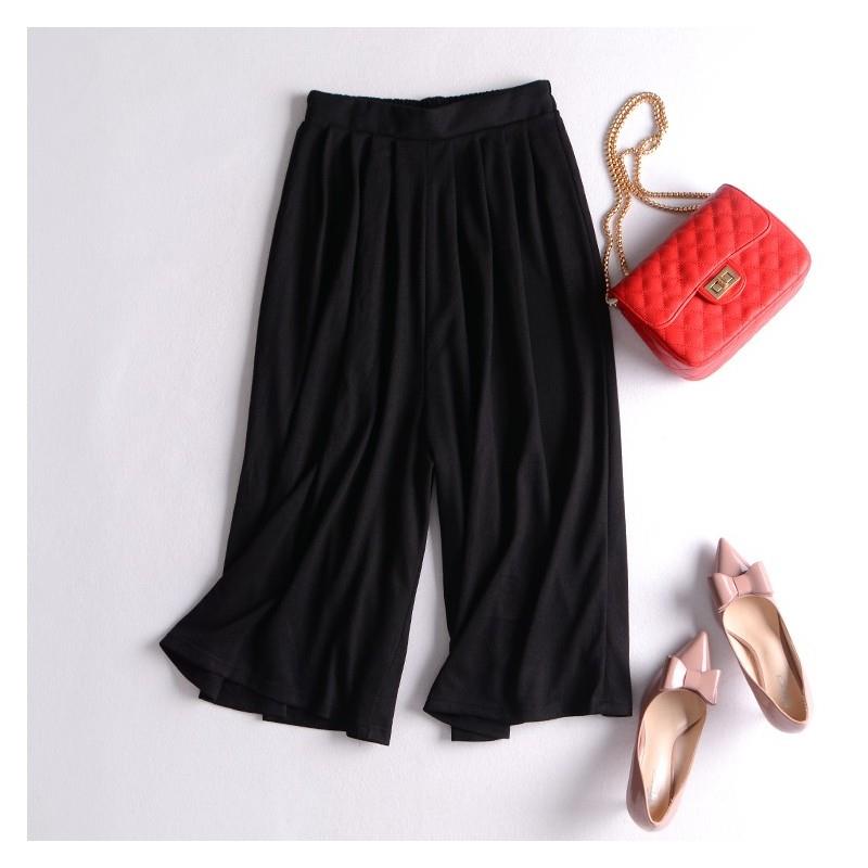 My Stuff, Casual Oversized Slimming High Waisted Trouser Wide Leg Pant Midi Dress - Discount Fashion