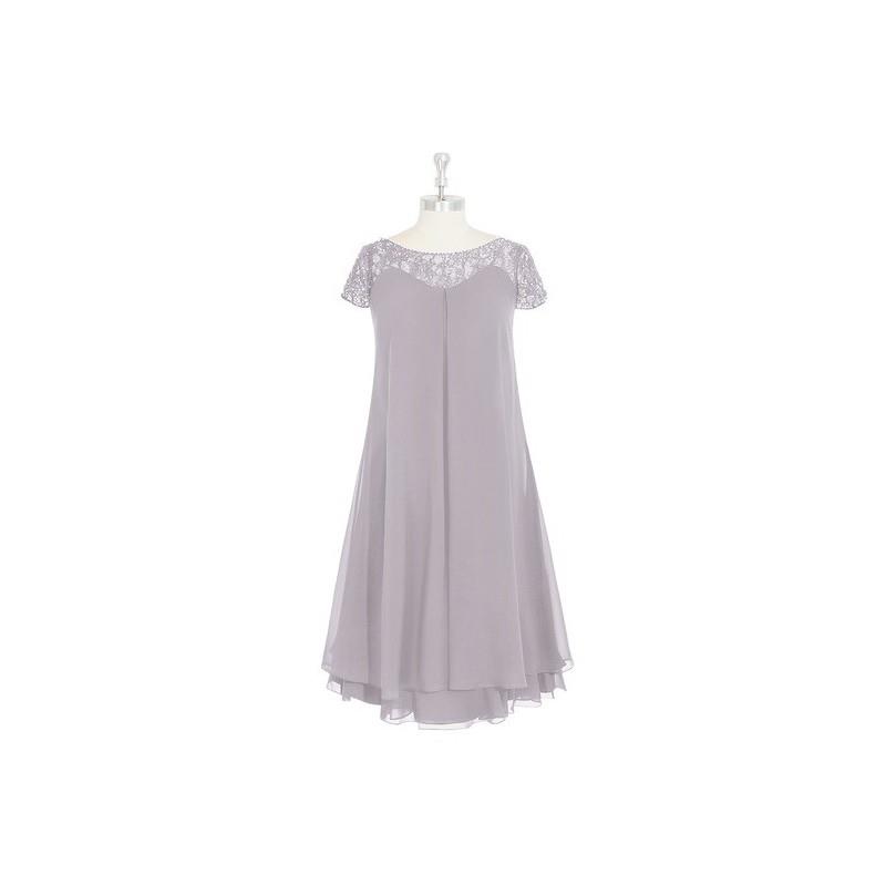 My Stuff, Dusk Azazie Tess MBD - Illusion Knee Length Illusion Chiffon Dress - Charming Bridesmaids