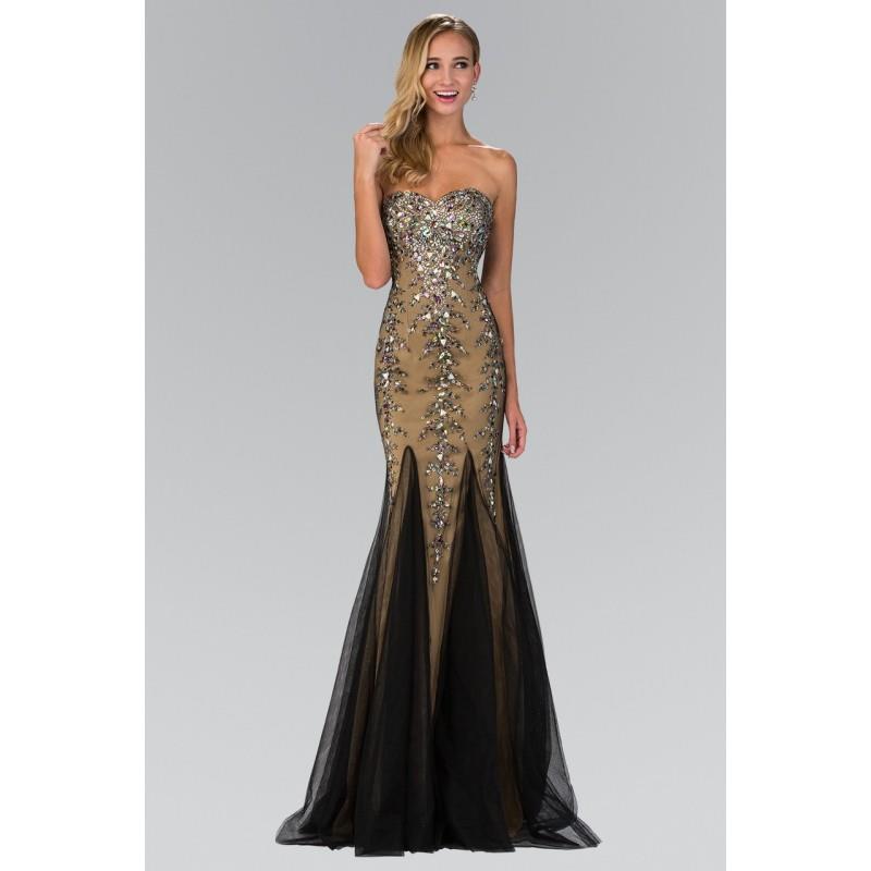 My Stuff, Elizabeth K - Bejeweled Strapless with Corset Back Gown GL2067 - Designer Party Dress & Fo
