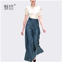 Seen Through Chiffon Summer Short Sleeves Outfit Twinset Skirt Top - Bonny YZOZO Boutique Store