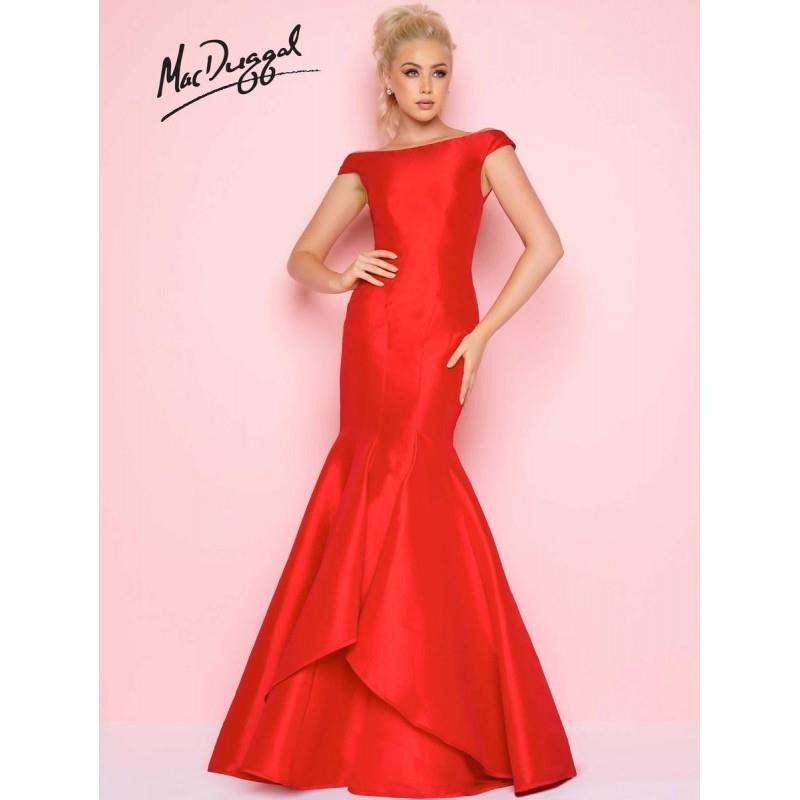 wedding, Flash by Mac Duggal 62398L Off Shoulder Mermaid Dress - Brand Prom Dresses|Beaded Evening D