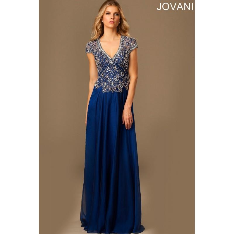 My Stuff, Jovani V-Neckline Chiffon Evening Dress 99121 - Wedding Dresses 2018,Cheap Bridal Gowns,Pr