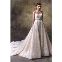 Lucie by Enzoani - Lace  Tulle Removable Skirt Floor Sweetheart  Strapless Separates  A-Line  Fit an