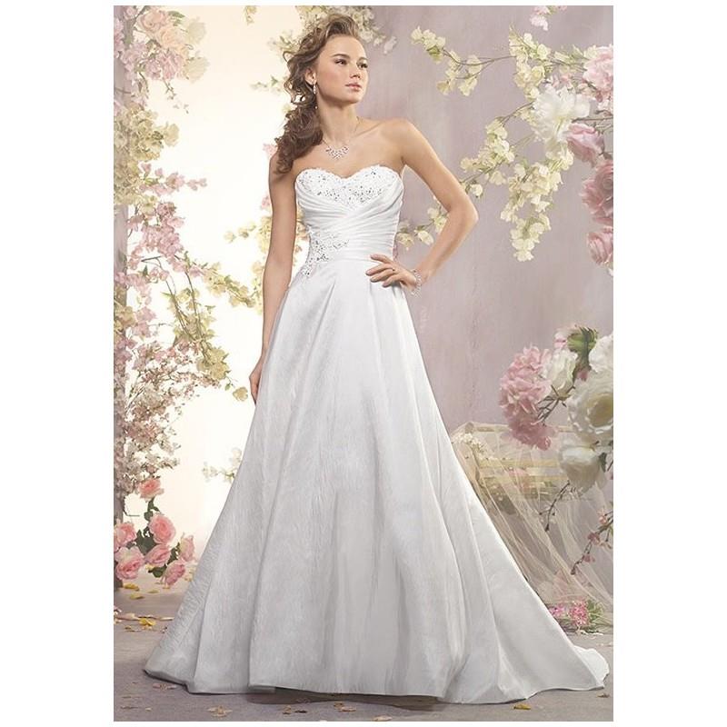My Stuff, Alfred Angelo Signature Bridal Collection 2409 - A-Line Sweetheart Natural Floor Sweep Lac