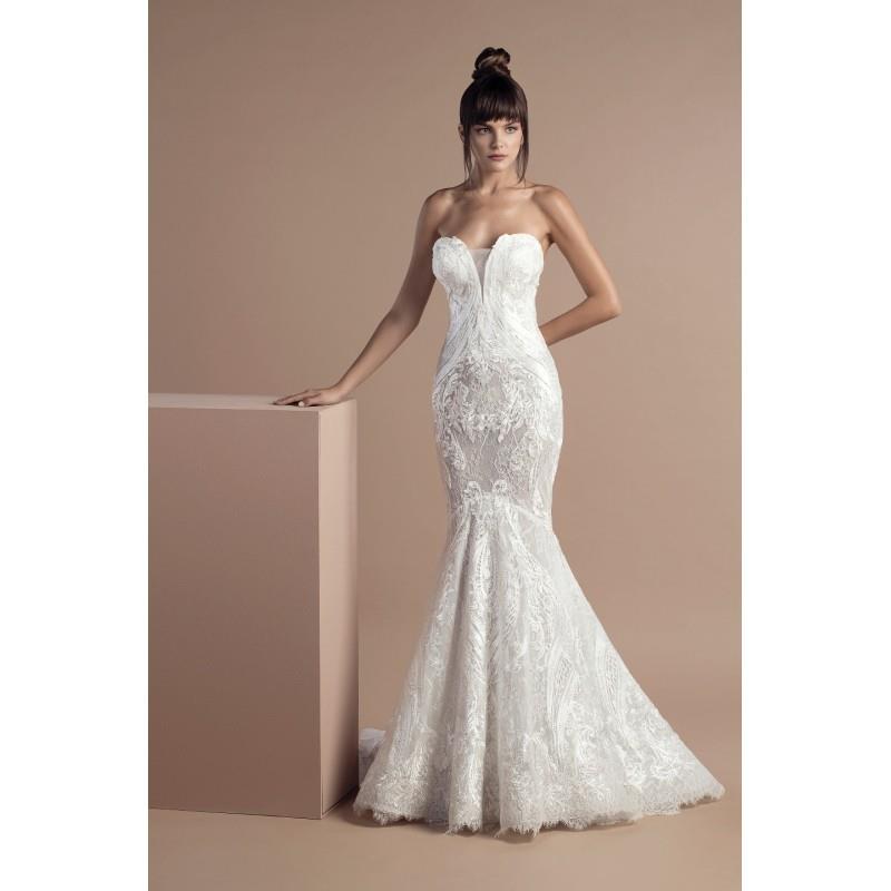 My Stuff, Tony Ward 2018 Anna Sweet Lace Appliques Court Train Ivory Mermaid Sleeveless Sweetheart D