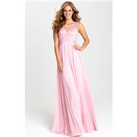 Lt. Blue Madison James 16-411 Prom Dress 16411 - Chiffon Lace Dress - Customize Your Prom Dress