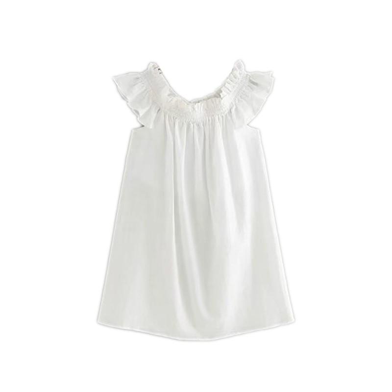 My Stuff, Oversized Slimming Bateau Off-the-Shoulder One Color Trendy Summer Short Sleeves Dress Ski