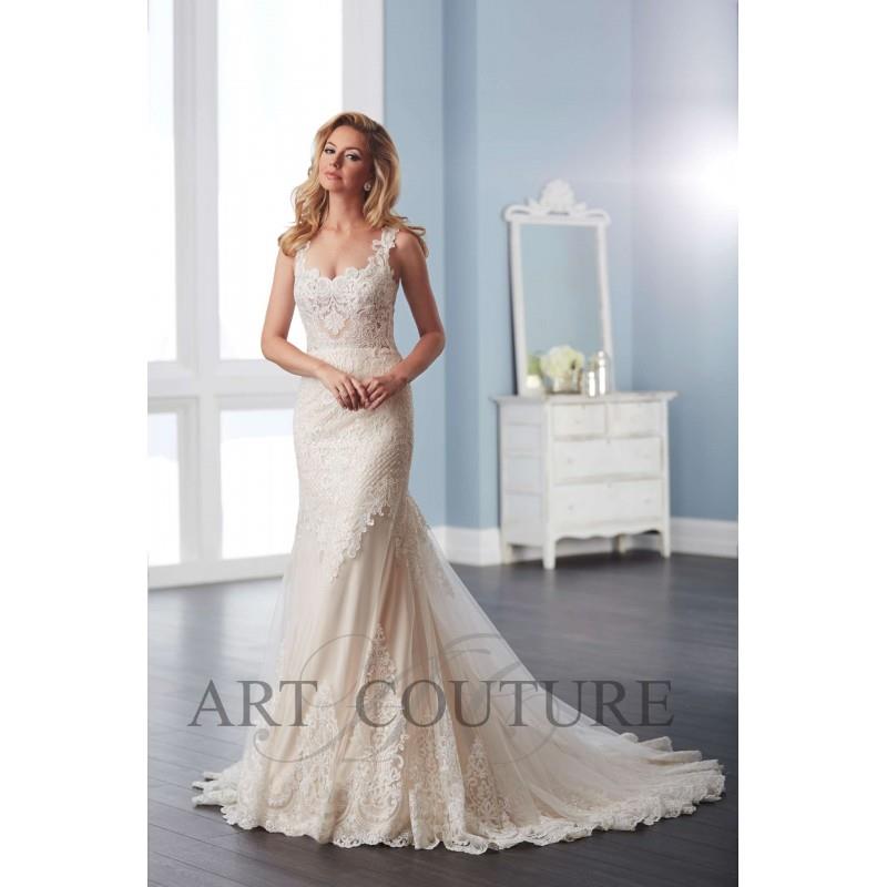 My Stuff, Eternity Bride Style AC537 by Art Couture - Ivory  Champagne Lace Floor Sweetheart  Straps