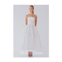 Oscar de la Renta - Fall 2015 - Strapless Tea Length A-line Scallop Wedding Dress - Stunning Cheap W