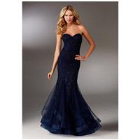 MGNY 71501 - Mermaid Blue Strapless Specialty - Formal Bridesmaid Dresses 2018|Pretty Custom-made Dr