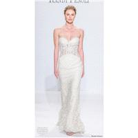 Randy Fenoli Spring/Summer 2018 Lace Sweetheart Sweet Sheath Sleeveless Ivory Sweep Train Wedding Dr