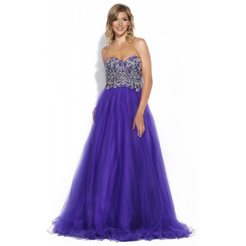 My Stuff, Jolene Collection - 15116 Strapless Crystal Embellished Ballgown - Designer Party Dress &