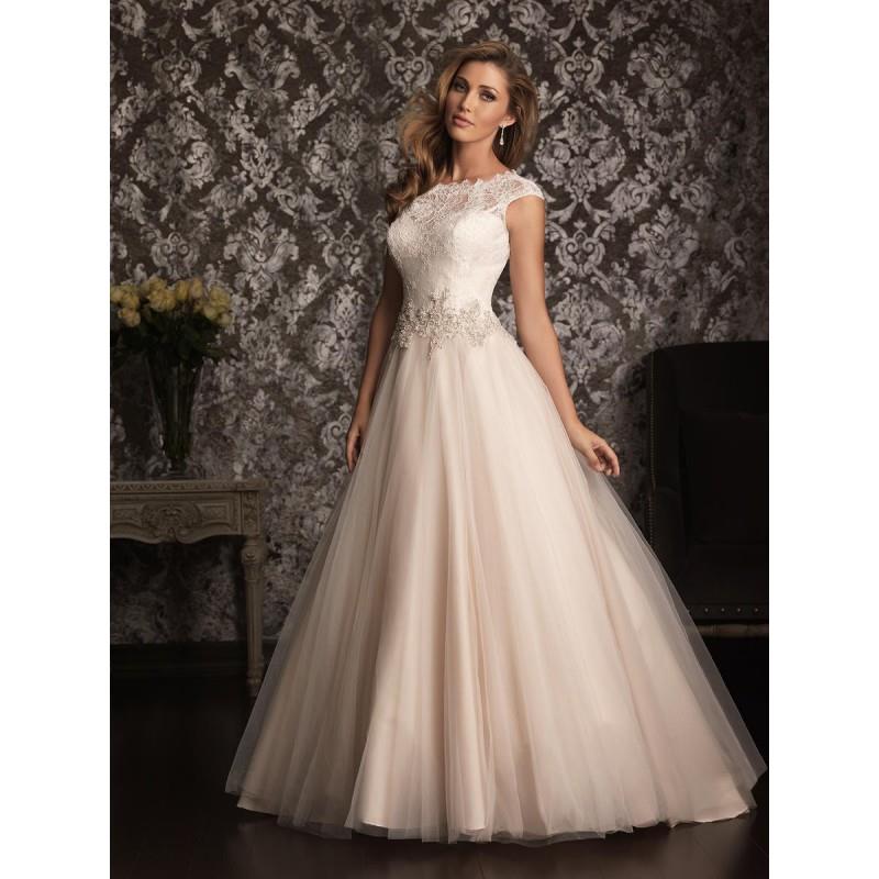 My Stuff, Champagne/Ivory/Silver Allure Bridals 9022 Allure Bridal - Rich Your Wedding Day