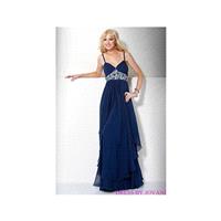 Jovani Ruffle Evening Dress with Embellished Waist 71399 - Brand Prom Dresses|Beaded Evening Dresses
