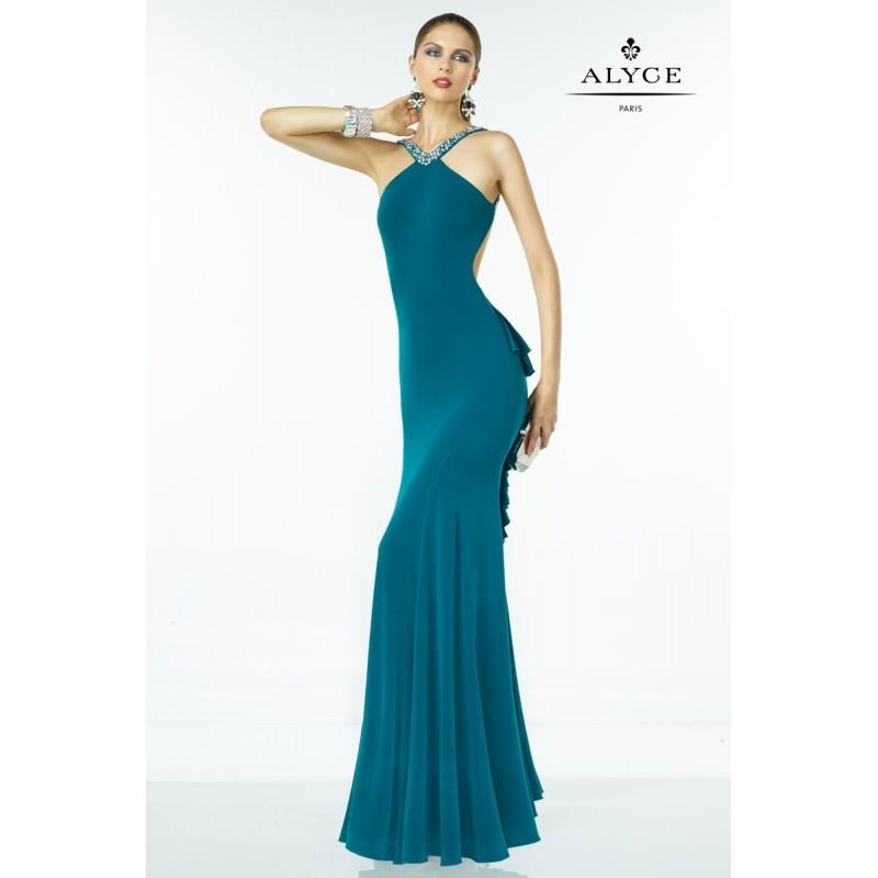 My Stuff, Alyce BDazzle 35817 Slim Fitting Halter Gown - Brand Prom Dresses|Beaded Evening Dresses|C
