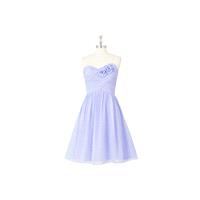 Lavender Azazie Kelsey - Sweetheart Knee Length Chiffon Back Zip Dress - Simple Bridesmaid Dresses &