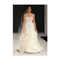 Anne Barge - Fall 2012 - Avery Strapless Tulle and Silk Taffeta Mermaid Wedding Dress with Floral De