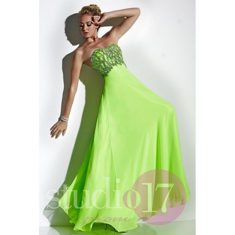 My Stuff, Studio 17 12520 Brilliant Silky Chiffon Formal Dress - Brand Prom Dresses|Beaded Evening D