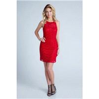 Milano Formals - E2253 Beaded Halter Sheath Dress - Designer Party Dress & Formal Gown