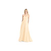 Peach Azazie Felicity - Chiffon Sweetheart Floor Length Back Zip Dress - Simple Bridesmaid Dresses &