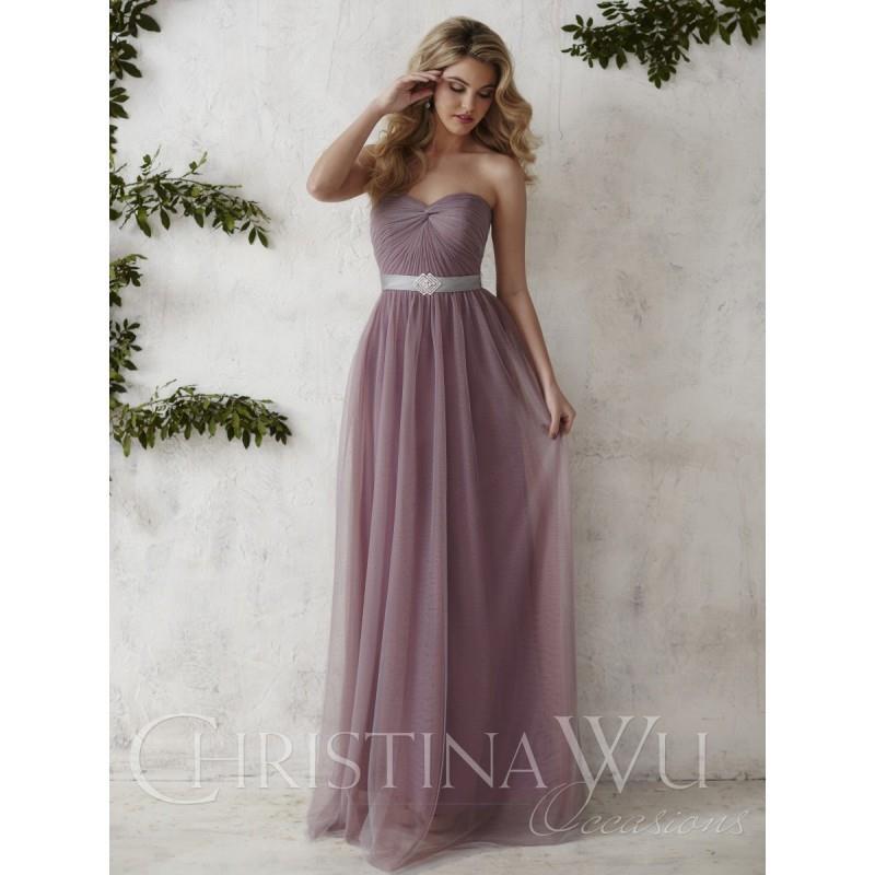 My Stuff, Christina Wu Occasions 22676 Long Tulle Bridesmaid Dress - Crazy Sale Bridal Dresses|Speci