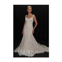 Sophia Tolli - Spring 2014 - Fuchsia Lace and Tulle Slim A-Line Wedding Dress - Stunning Cheap Weddi