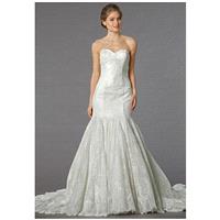 Mark Zunino for Kleinfeld 74530 - Mermaid Sweetheart Dropped Floor Chapel Lace - Formal Bridesmaid D