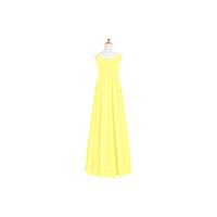 Lemon Azazie Tiana JBD - Chiffon Scoop Bow/Tie Back Floor Length Dress - Charming Bridesmaids Store