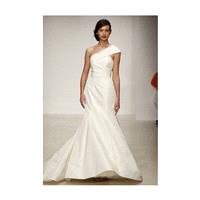 Amsale - Spring 2013 - Harbor Silk One-Shoulder Mermaid Wedding Dress - Stunning Cheap Wedding Dress