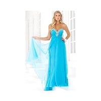 Blush Prom Sleek Silhouette Chiffon Evening Dress 9388 - Brand Prom Dresses|Beaded Evening Dresses|C