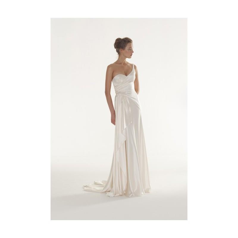 My Stuff, Peter Langner - Fall 2013 - Beauty One-Shoulder A-Line Wedding Dress with Strapless Sweeth