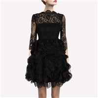 2017 summer dress new style slim fit three-dimensional tutu lace dress dress skirt female Banquet -