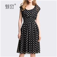 2014 summer styles in women's clothing quality plus size chiffon long dress - Bonny YZOZO Boutique S