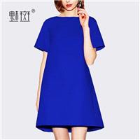 Oversized Vogue Plus Size Summer Casual Short Sleeves Midi Dress Dress - Bonny YZOZO Boutique Store
