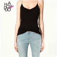 Thin strap simple ladies short bi-fold to make sweater vest - Bonny YZOZO Boutique Store