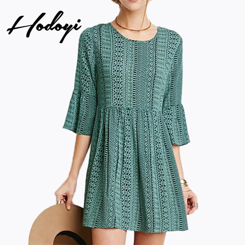 My Stuff, 2017 summer slim backless lace new ladies stylish stripe print chiffon dress - Bonny YZOZO