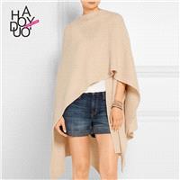 2017 women new style fashion shawl irregular temperament in winter knitted thermal scarf - Bonny YZO