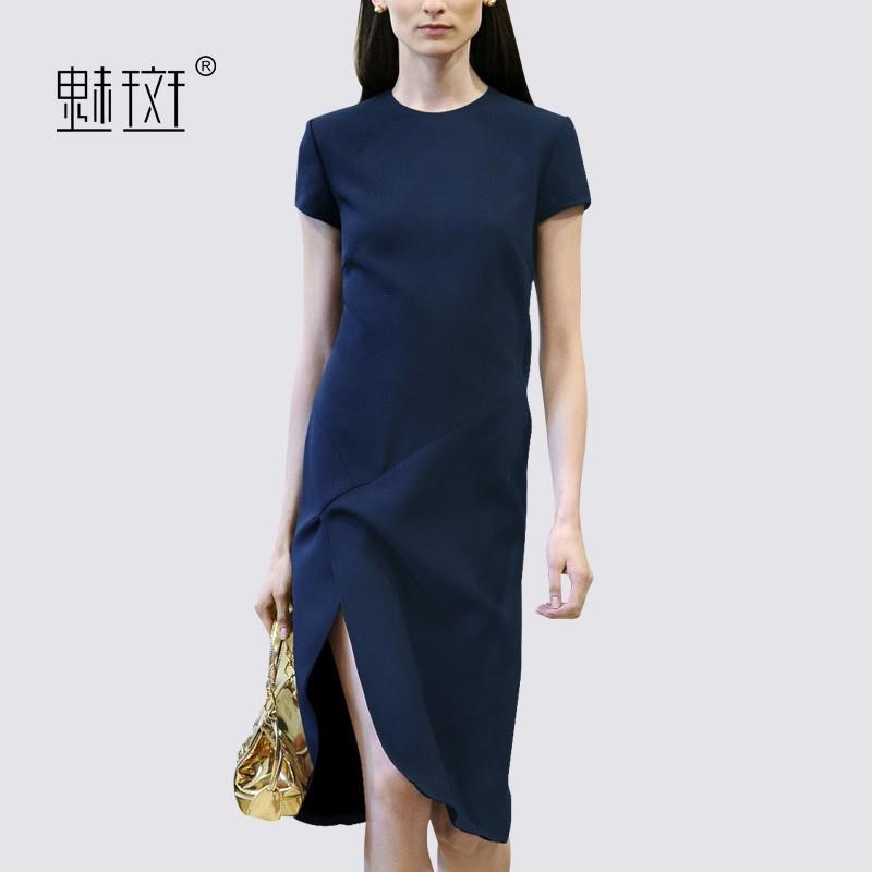 My Stuff, Office Wear Slimming Plus Size Short Sleeves Summer Dress - Bonny YZOZO Boutique Store