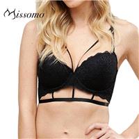Vogue Sexy Hollow Out Slimming Lift Up Lace Up One Color Underwear Bra - Bonny YZOZO Boutique Store