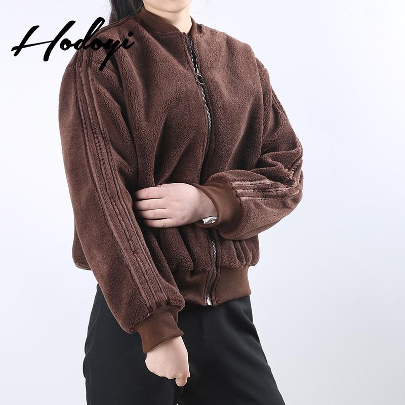 My Stuff, Vogue Zipper Up One Color Spring Comfortable Casual 9/10 Sleeves Coat - Bonny YZOZO Boutiq