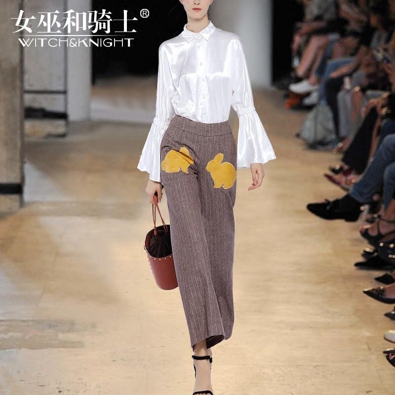My Stuff, Vogue Attractive Wool Winter Frilled Outfit Twinset Wide Leg Pant Top - Bonny YZOZO Boutiq