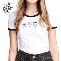 School Style Must-have Sweet Printed Cartoon Summer Casual Short Sleeves T-shirt - Bonny YZOZO Bouti