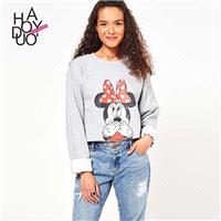 Must-have Vogue Printed Cartoon Summer Casual Hoodie - Bonny YZOZO Boutique Store