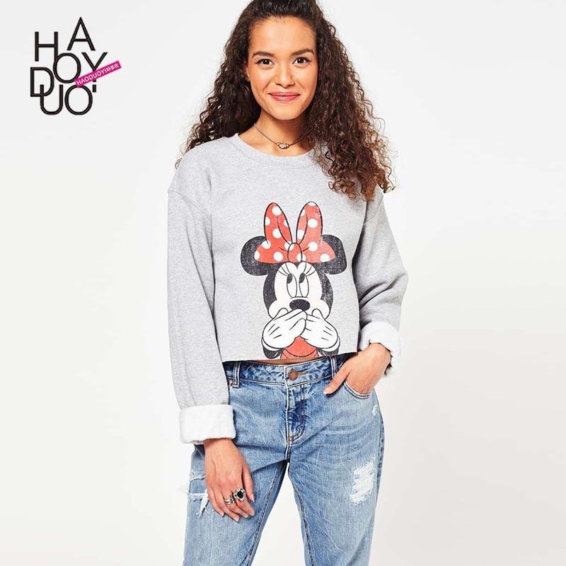 My Stuff, Must-have Vogue Printed Cartoon Summer Casual Hoodie - Bonny YZOZO Boutique Store