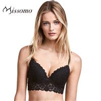 Vogue Sexy V-neck Lift Up Lace One Color Bra Underwear - Bonny YZOZO Boutique Store