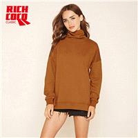 Must-have Oversized Split Student Style High Neck Winter Casual 9/10 Sleeves Hoodie Top - Bonny YZOZ