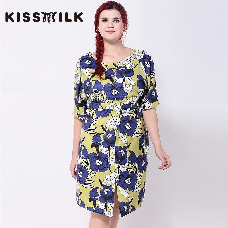 My Stuff, Royal Style Vintage Split Slimming Curvy Plus Size Floral Dress - Bonny YZOZO Boutique Sto