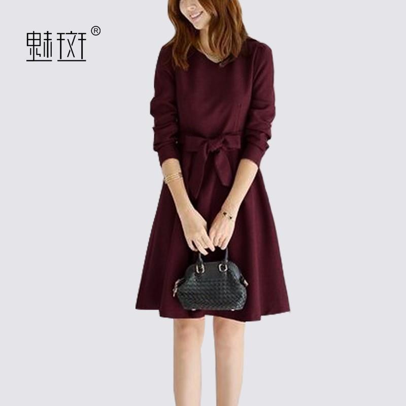 My Stuff, Bow Long Sleeves Fine Lady Dress Basics - Bonny YZOZO Boutique Store